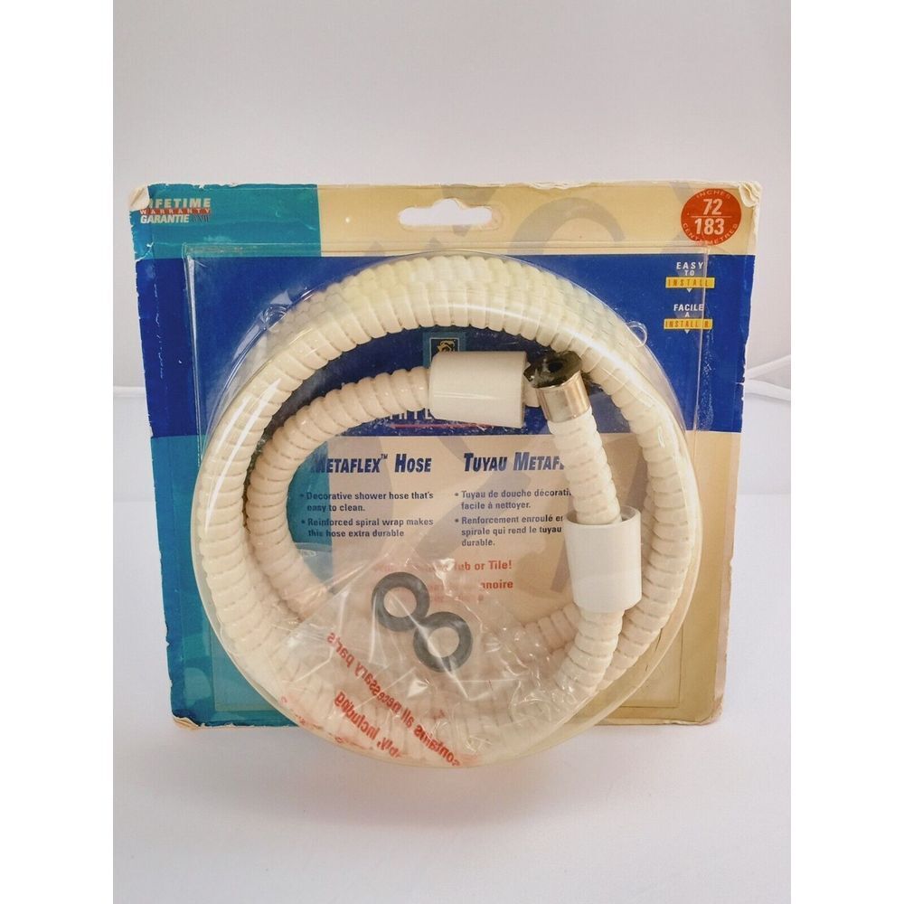 Interbath B28214WW 72" Metafelx‎ Shower Hose White USA💦💧